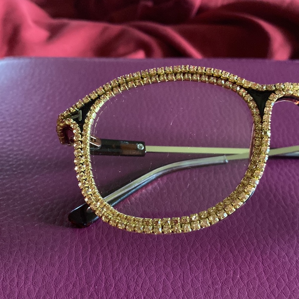 Callie lives Gold Rhinestone Glasses - Picture 7 of 8